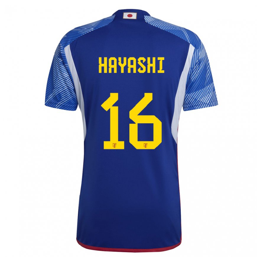 Kandiny Niño Camiseta Japón Honoka Hayashi #16 Azul Real 1ª Equipación 22-24 La Camisa Chile