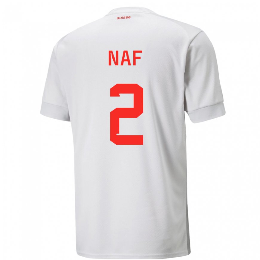 Kandiny Niño Camiseta Suiza Philip Naf #2 Blanco 2ª Equipación 22-24 La Camisa Chile