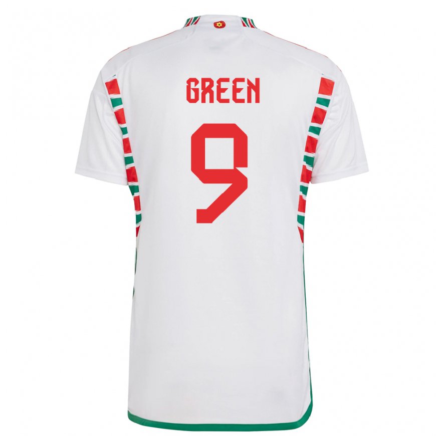 Kandiny Niño Camiseta Gales Kayleigh Green #9 Blanco 2ª Equipación 22-24 La Camisa Chile