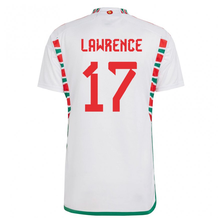 Kandiny Niño Camiseta Gales Nadia Lawrence #17 Blanco 2ª Equipación 22-24 La Camisa Chile