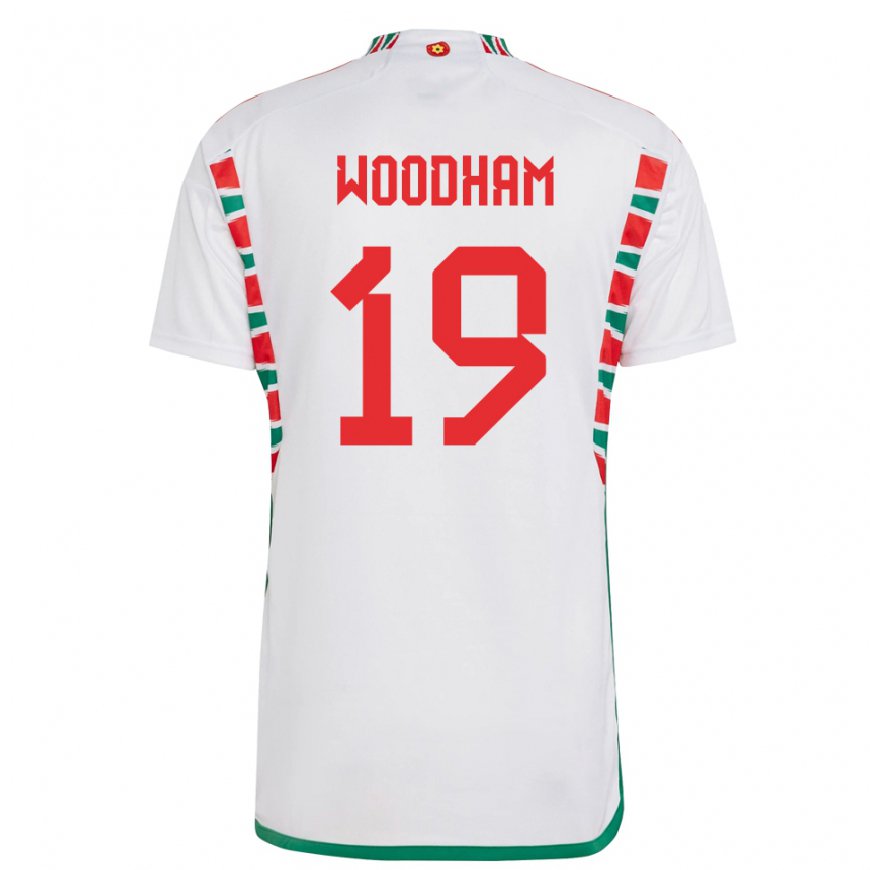 Kandiny Niño Camiseta Gales Lily Woodham #19 Blanco 2ª Equipación 22-24 La Camisa Chile