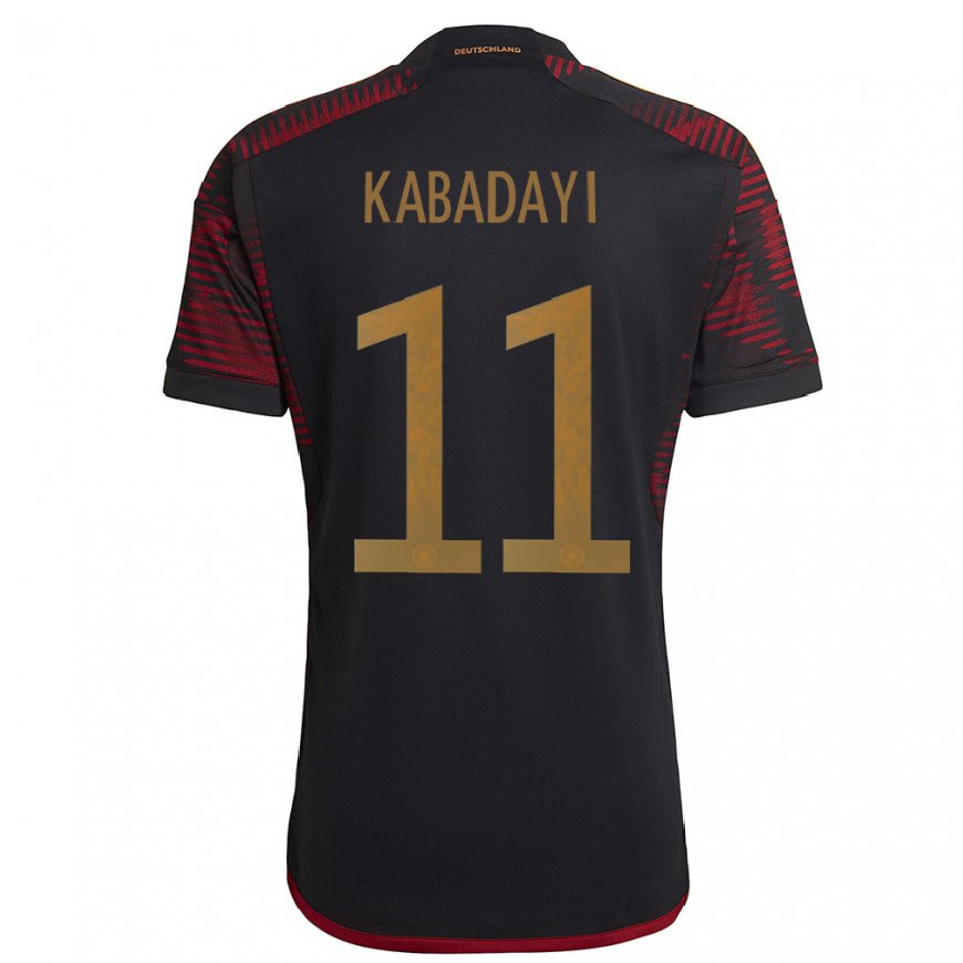 Kandiny Niño Camiseta Alemania Yusuf Kabadayi #11 Granate Negro 2ª Equipación 22-24 La Camisa Chile