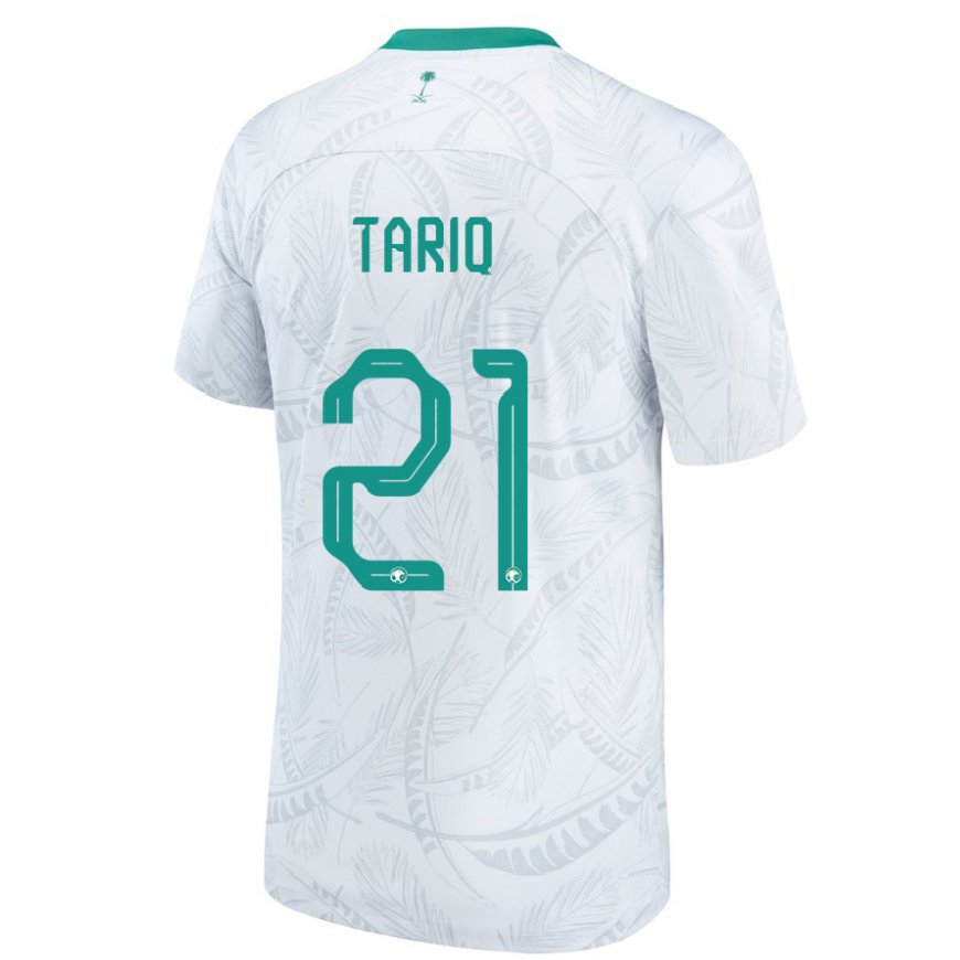 Kandiny Hombre Camiseta Arabia Saudita Juri Tariq #21 Blanco 1ª Equipación 22-24 La Camisa Chile