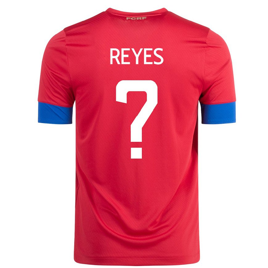 Kandiny Hombre Camiseta Costa Rica Kenan Reyes #0 Rojo 1ª Equipación 22-24 La Camisa Chile
