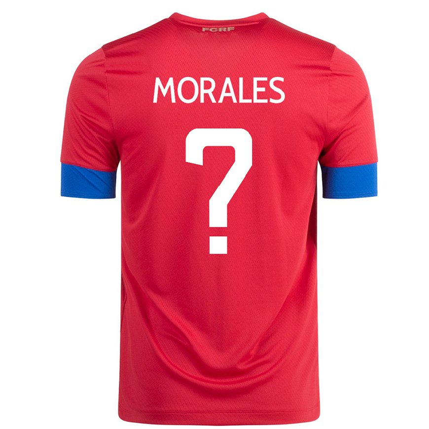 Kandiny Hombre Camiseta Costa Rica Bryan Morales #0 Rojo 1ª Equipación 22-24 La Camisa Chile