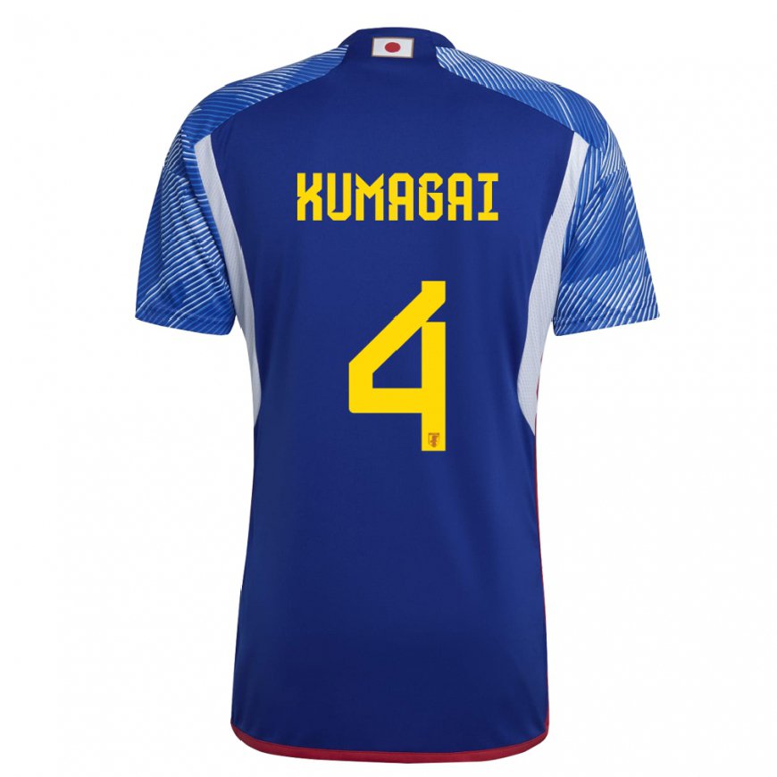 Kandiny Hombre Camiseta Japón Saki Kumagai #4 Azul Real 1ª Equipación 22-24 La Camisa Chile
