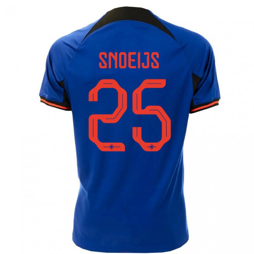 Kandiny Hombre Camiseta Países Bajos Katja Snoeijs #25 Azul Real 2ª Equipación 22-24 La Camisa Chile