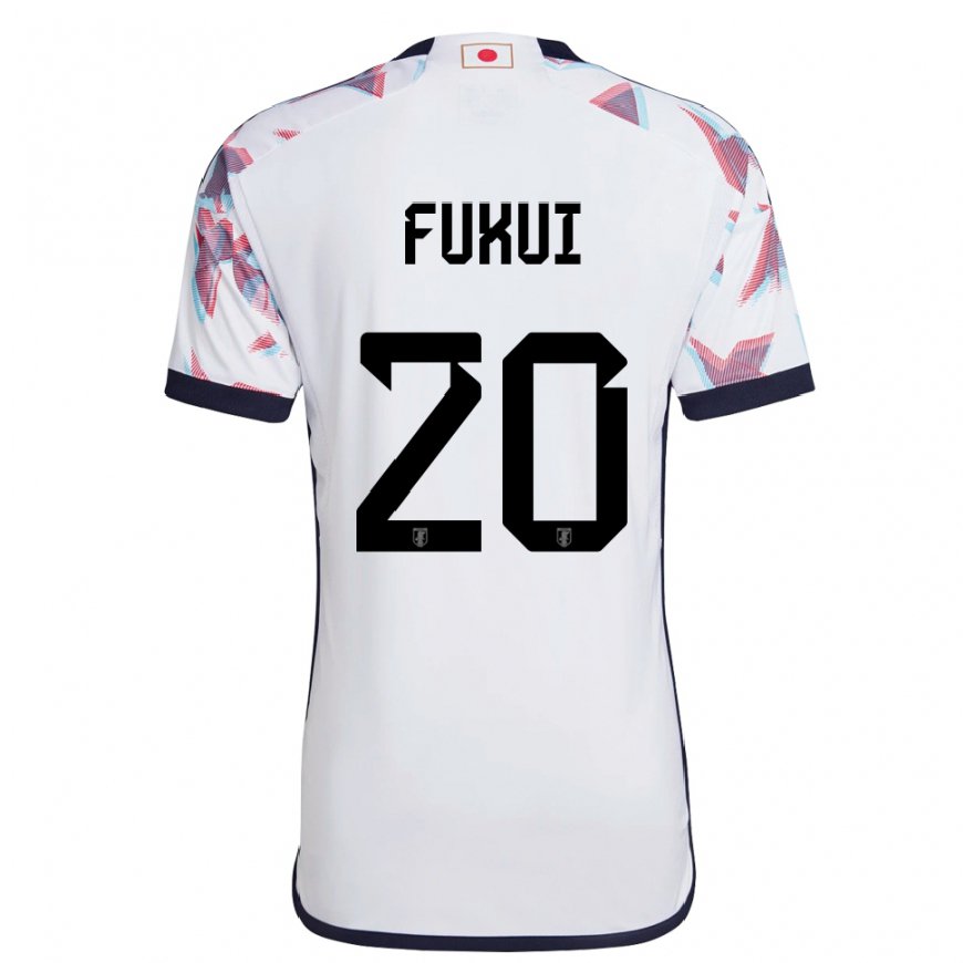 Kandiny Hombre Camiseta Japón Taichi Fukui #20 Blanco 2ª Equipación 22-24 La Camisa Chile