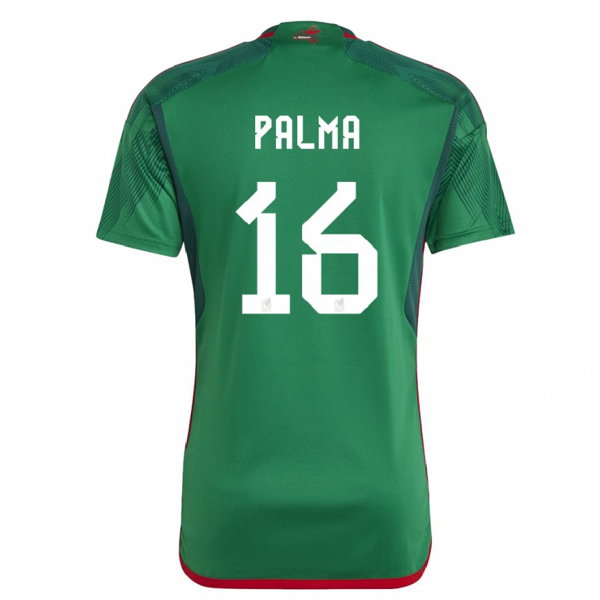 Kandiny Mujer Camiseta México Rafael Palma #16 Verde 1ª Equipación 22-24 La Camisa Chile