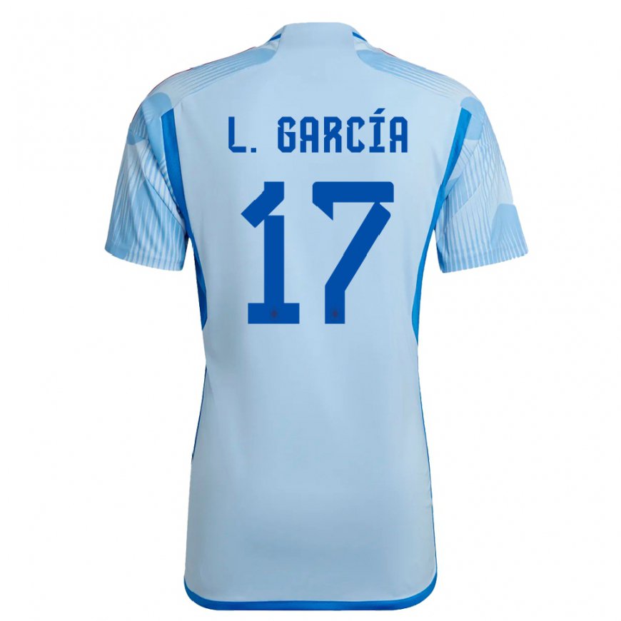 Kandiny Mujer Camiseta España Lucia Garcia #17 Cielo Azul 2ª Equipación 22-24 La Camisa Chile