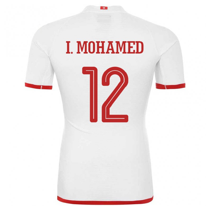 Kandiny Mujer Camiseta Túnez Ibtissem Ben Mohamed #12 Blanco 2ª Equipación 22-24 La Camisa Chile