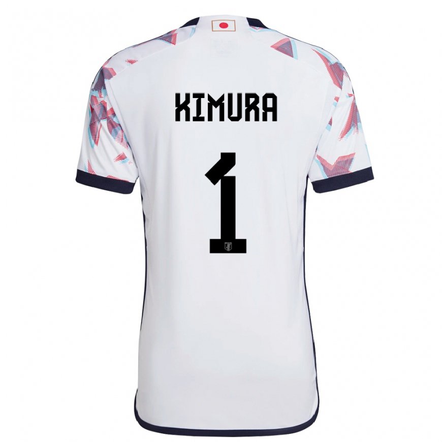 Kandiny Mujer Camiseta Japón Ryoya Kimura #1 Blanco 2ª Equipación 22-24 La Camisa Chile