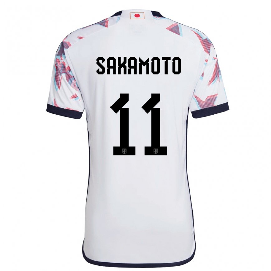 Kandiny Mujer Camiseta Japón Isa Sakamoto #11 Blanco 2ª Equipación 22-24 La Camisa Chile
