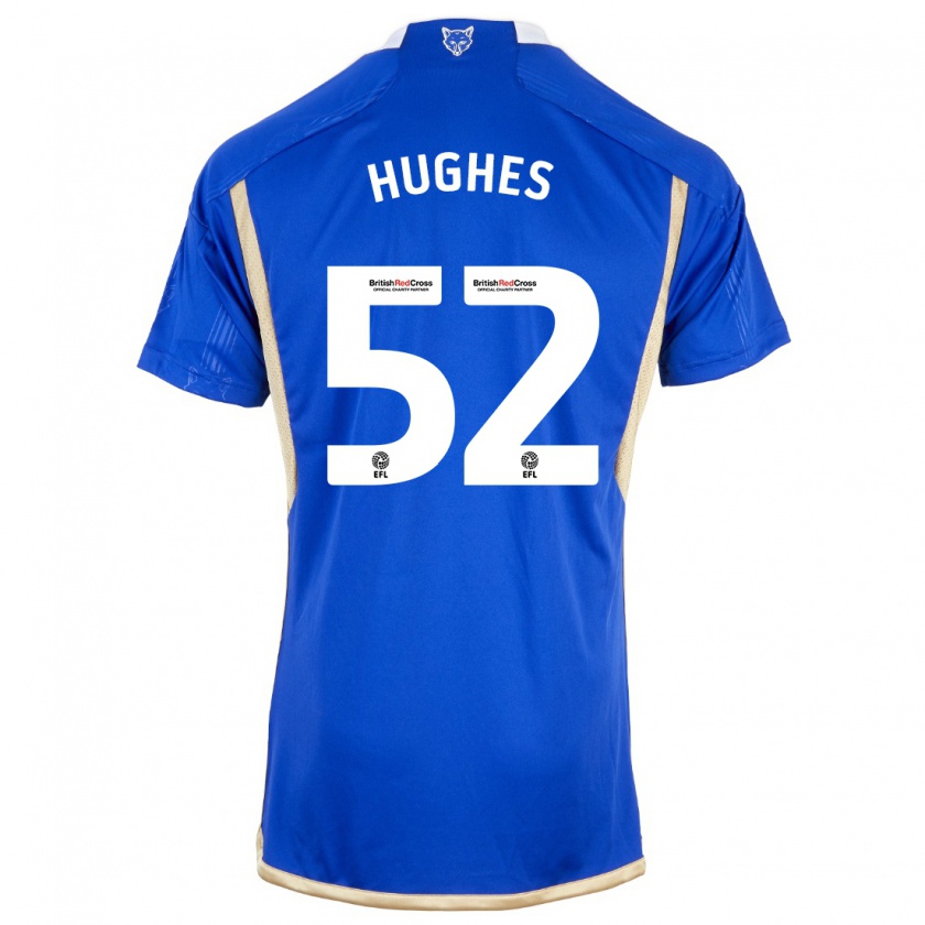 Kandiny Niño Camiseta Iestyn Hughes #52 Azul 1ª Equipación 2023/24 La Camisa Chile