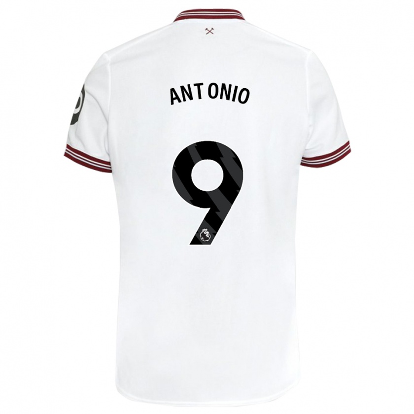 Kandiny Niño Camiseta Michail Antonio #9 Blanco 2ª Equipación 2023/24 La Camisa Chile