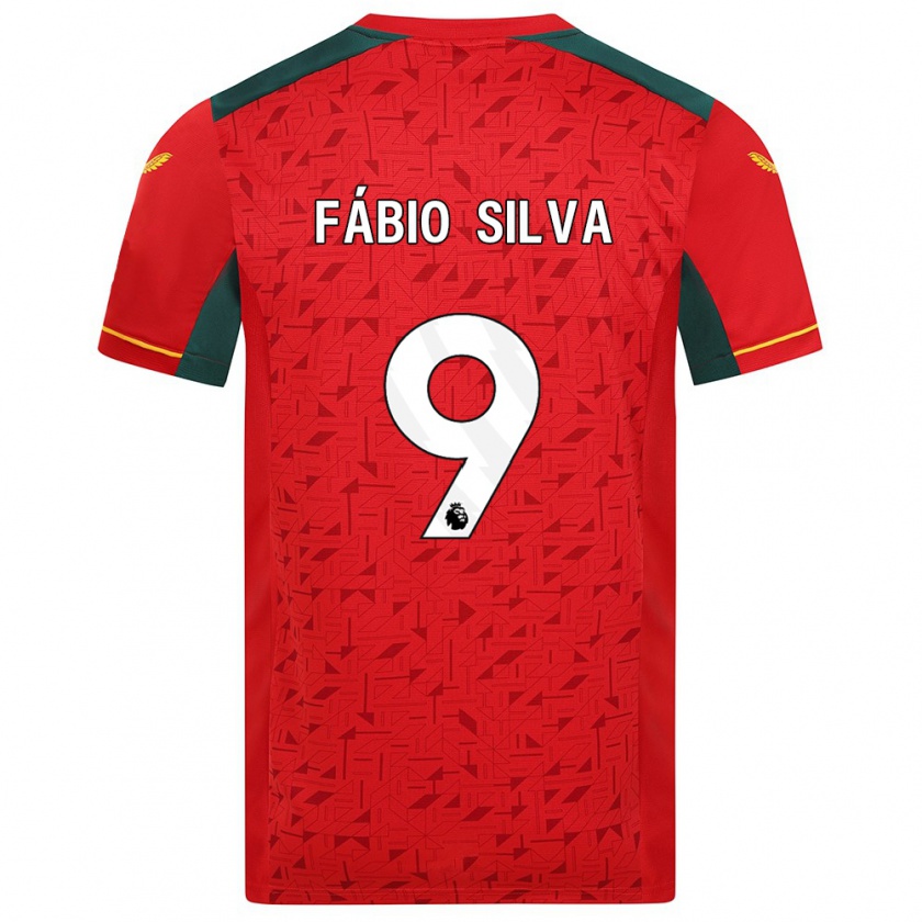 Kandiny Niño Camiseta Fábio Silva #9 Rojo 2ª Equipación 2023/24 La Camisa Chile