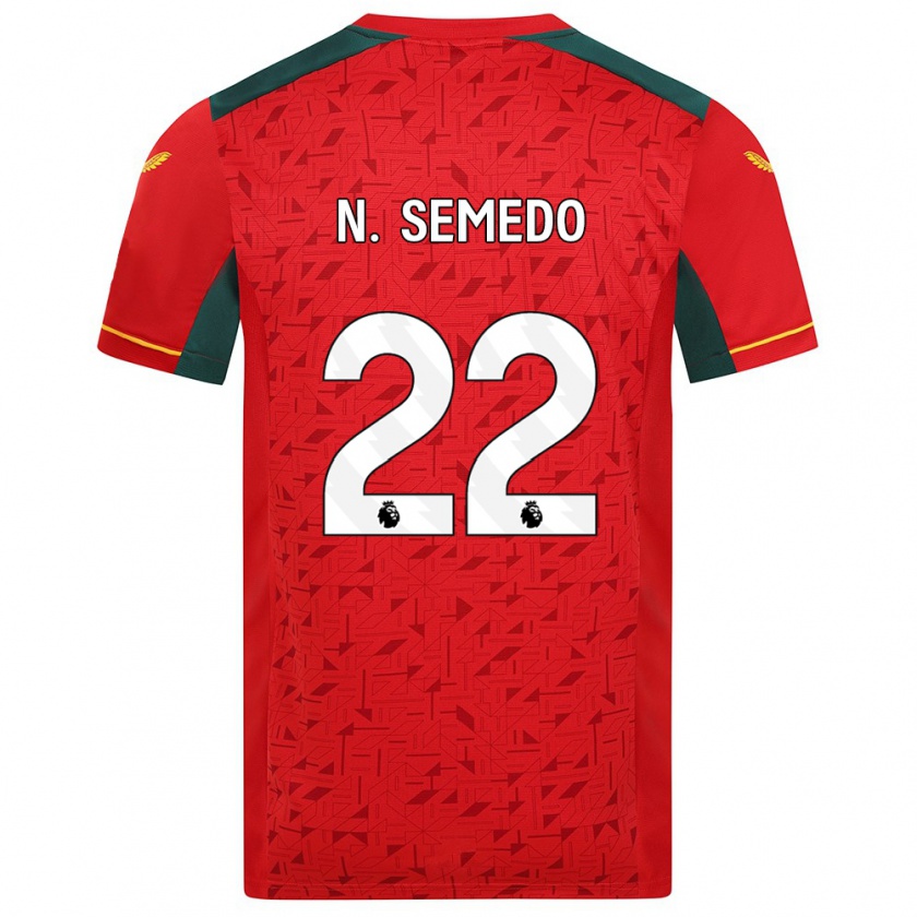 Kandiny Niño Camiseta Nélson Semedo #22 Rojo 2ª Equipación 2023/24 La Camisa Chile