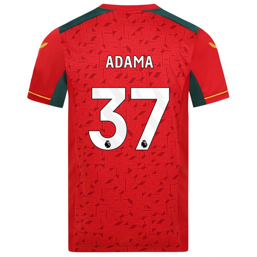 Kandiny Niño Camiseta Adama Traore #37 Rojo 2ª Equipación 2023/24 La Camisa Chile