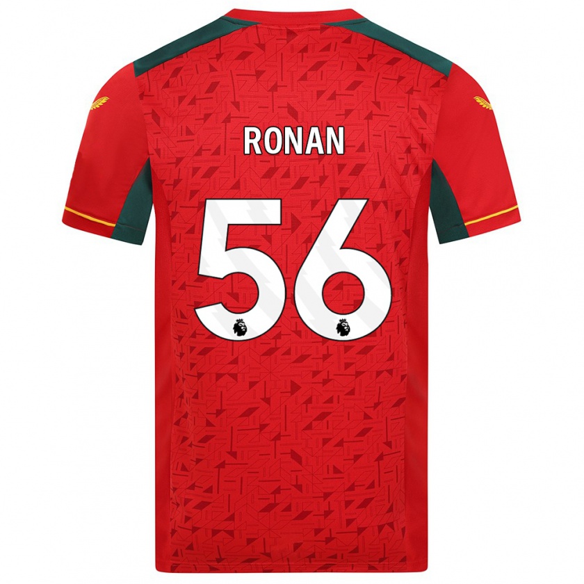 Kandiny Niño Camiseta Connor Ronan #56 Rojo 2ª Equipación 2023/24 La Camisa Chile