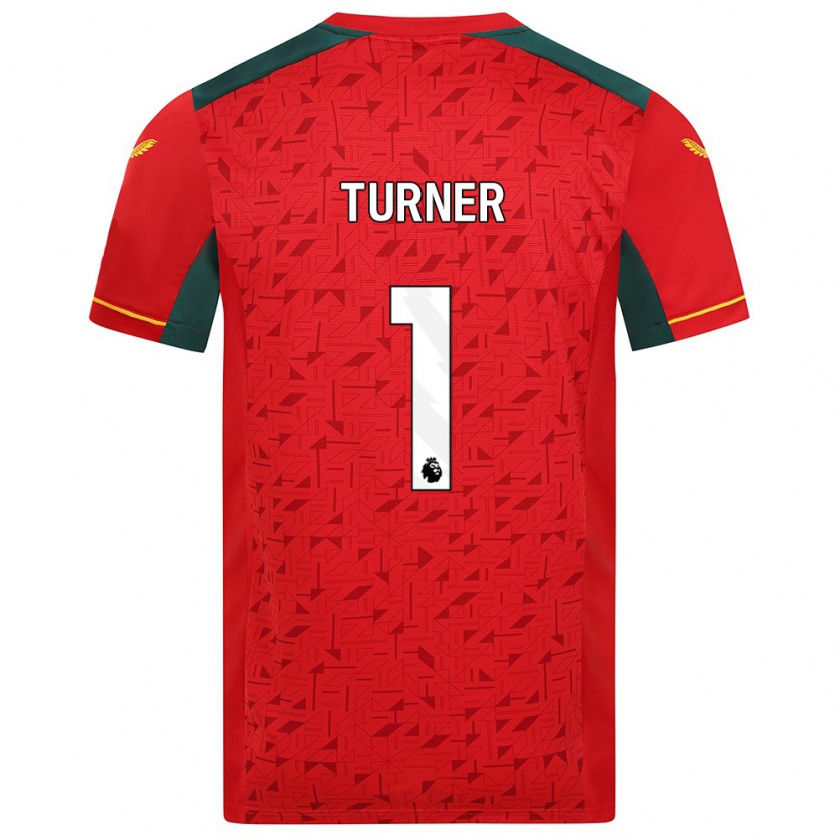 Kandiny Niño Camiseta Shannon Turner #1 Rojo 2ª Equipación 2023/24 La Camisa Chile