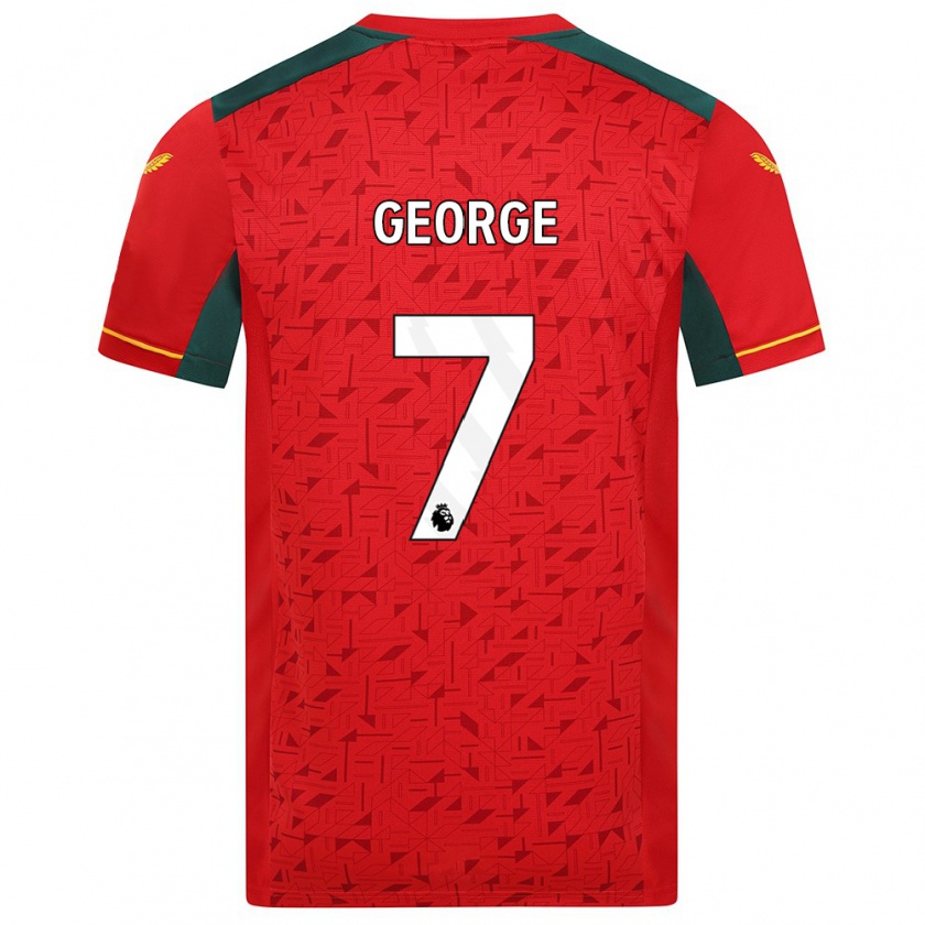 Kandiny Niño Camiseta Tammi George #7 Rojo 2ª Equipación 2023/24 La Camisa Chile