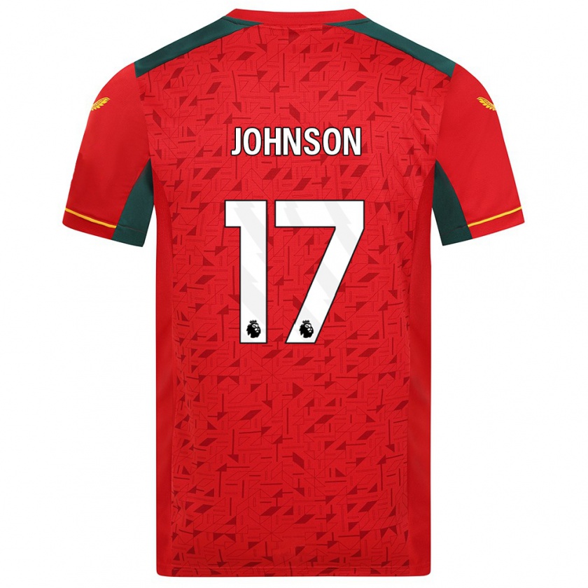 Kandiny Niño Camiseta Katie Johnson #17 Rojo 2ª Equipación 2023/24 La Camisa Chile