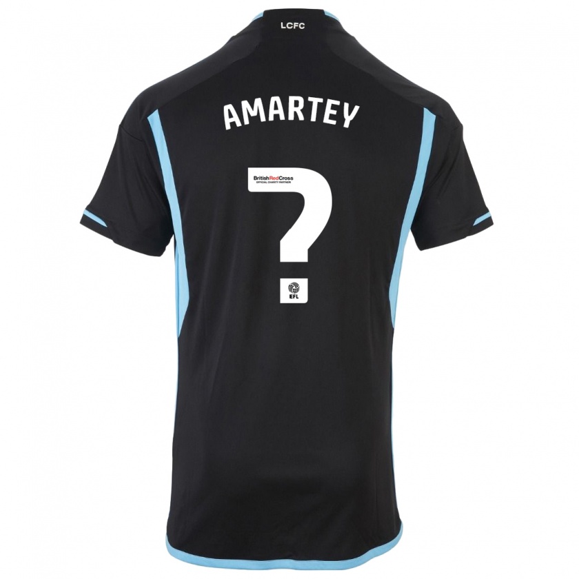 Kandiny Niño Camiseta Bobby Amartey #0 Negro 2ª Equipación 2023/24 La Camisa Chile