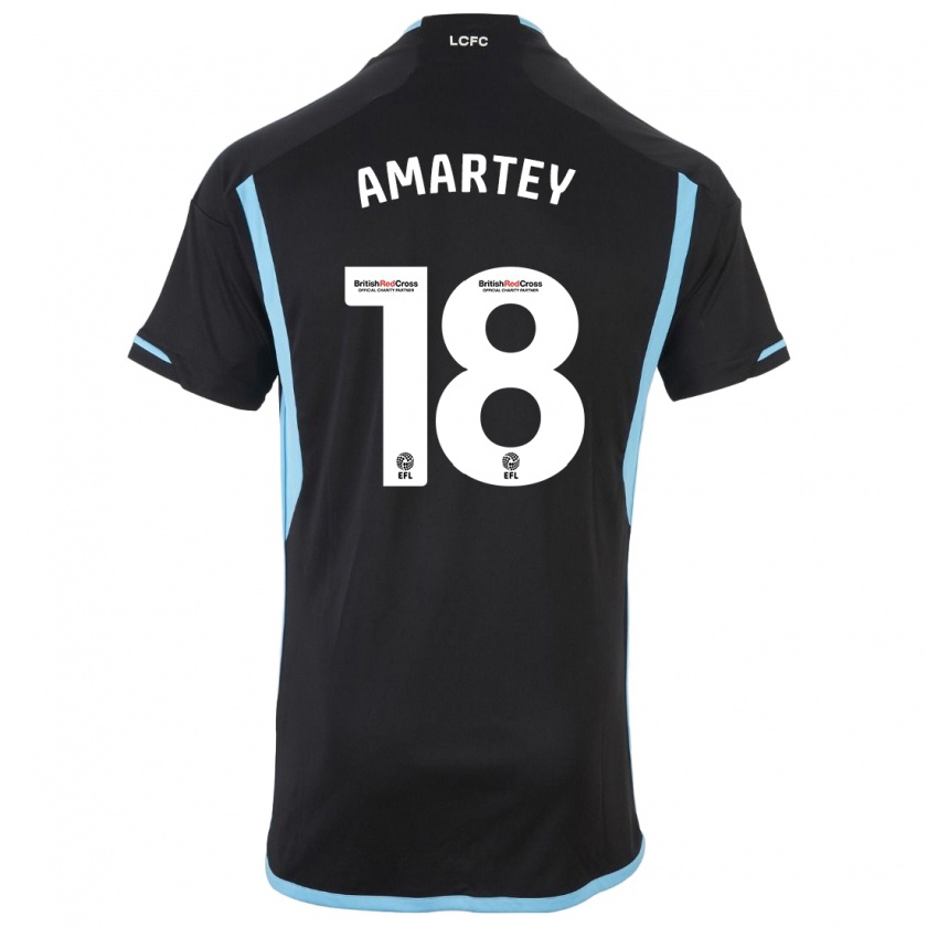 Kandiny Niño Camiseta Daniel Amartey #18 Negro 2ª Equipación 2023/24 La Camisa Chile