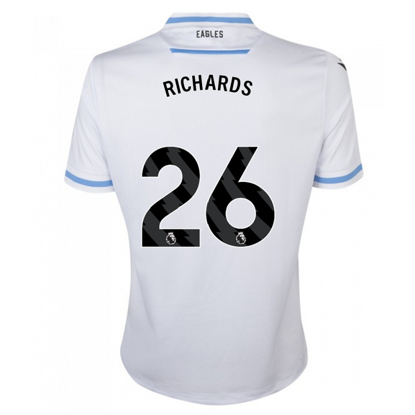 Kandiny Niño Camiseta Chris Richards #26 Blanco 2ª Equipación 2023/24 La Camisa Chile