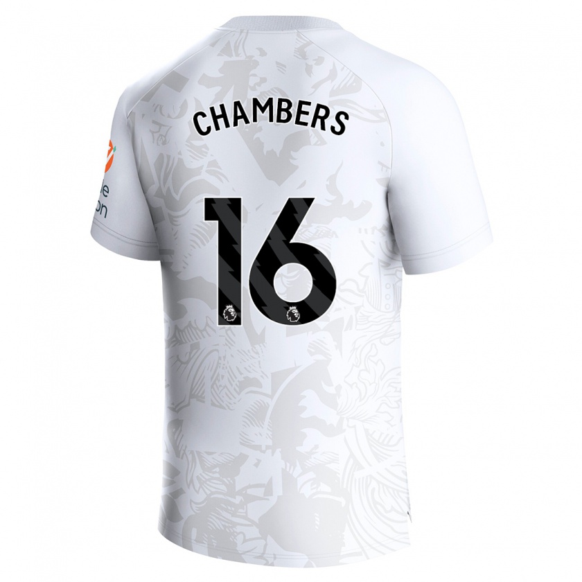 Kandiny Niño Camiseta Calum Chambers #16 Blanco 2ª Equipación 2023/24 La Camisa Chile