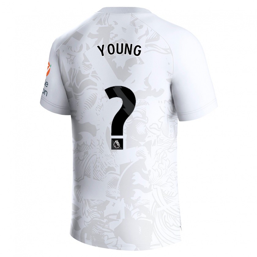 Kandiny Niño Camiseta Brad Young #9 Blanco 2ª Equipación 2023/24 La Camisa Chile
