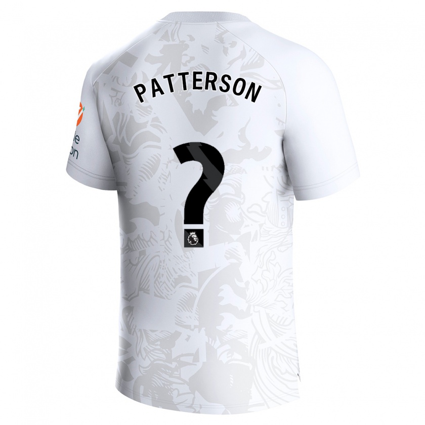 Kandiny Niño Camiseta Travis Patterson #0 Blanco 2ª Equipación 2023/24 La Camisa Chile