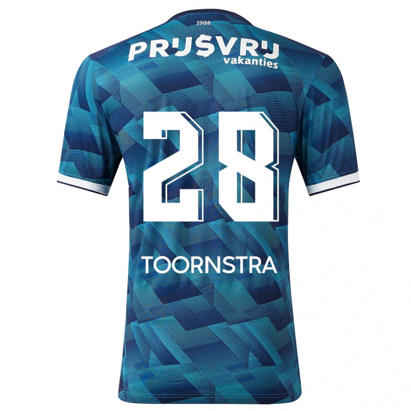 Kandiny Niño Camiseta Jens Toornstra #28 Azul 2ª Equipación 2023/24 La Camisa Chile