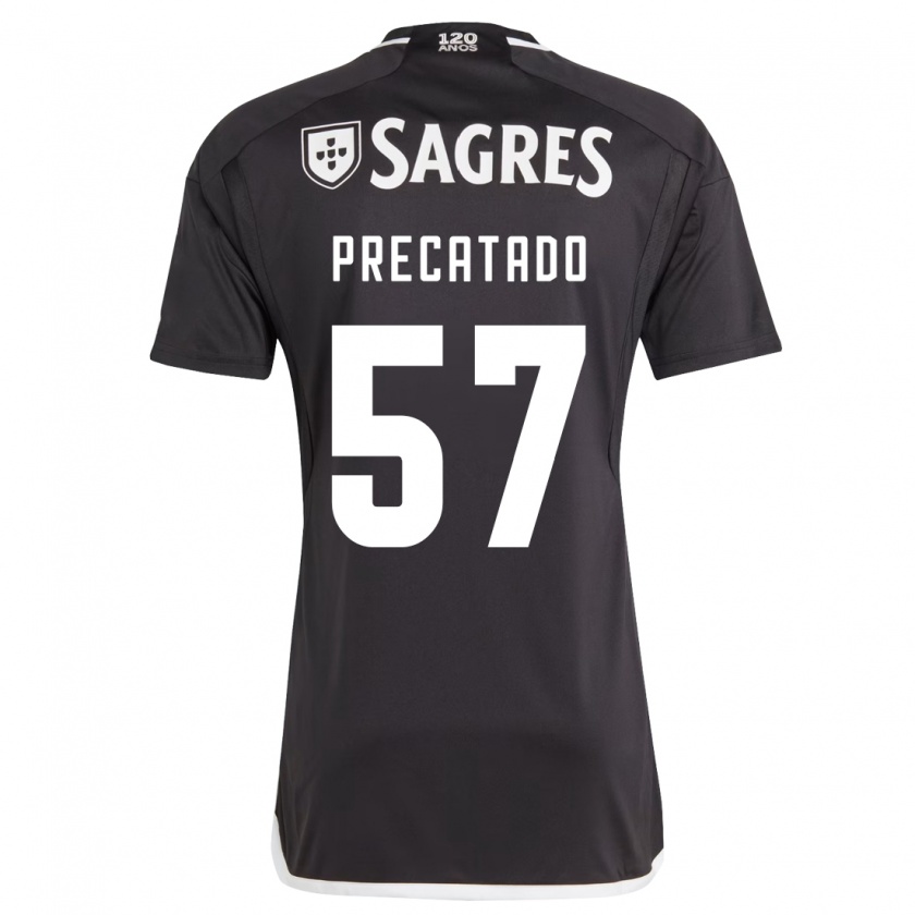 Kandiny Niño Camiseta Precatado #57 Negro 2ª Equipación 2023/24 La Camisa Chile