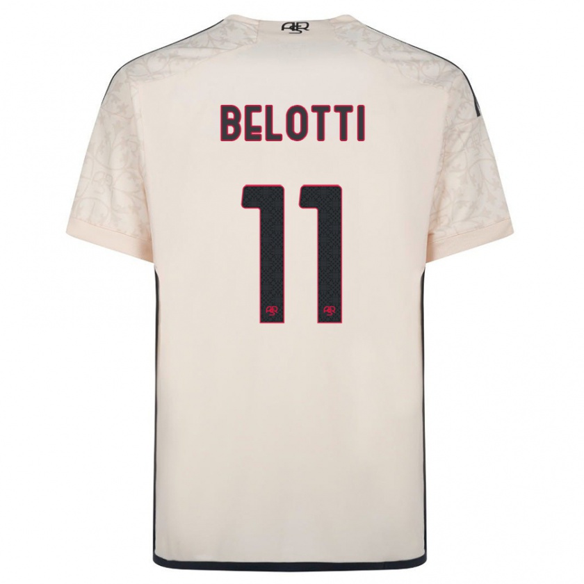 Kandiny Niño Camiseta Andrea Belotti #11 Blanquecino 2ª Equipación 2023/24 La Camisa Chile
