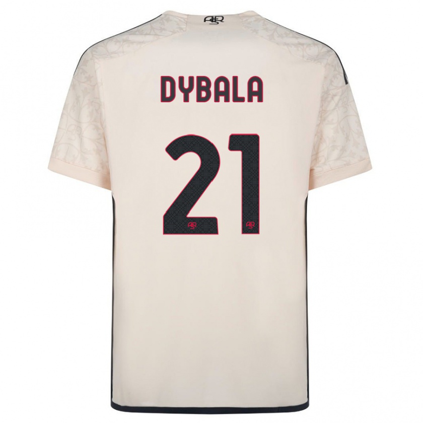 Kandiny Niño Camiseta Paulo Dybala #21 Blanquecino 2ª Equipación 2023/24 La Camisa Chile