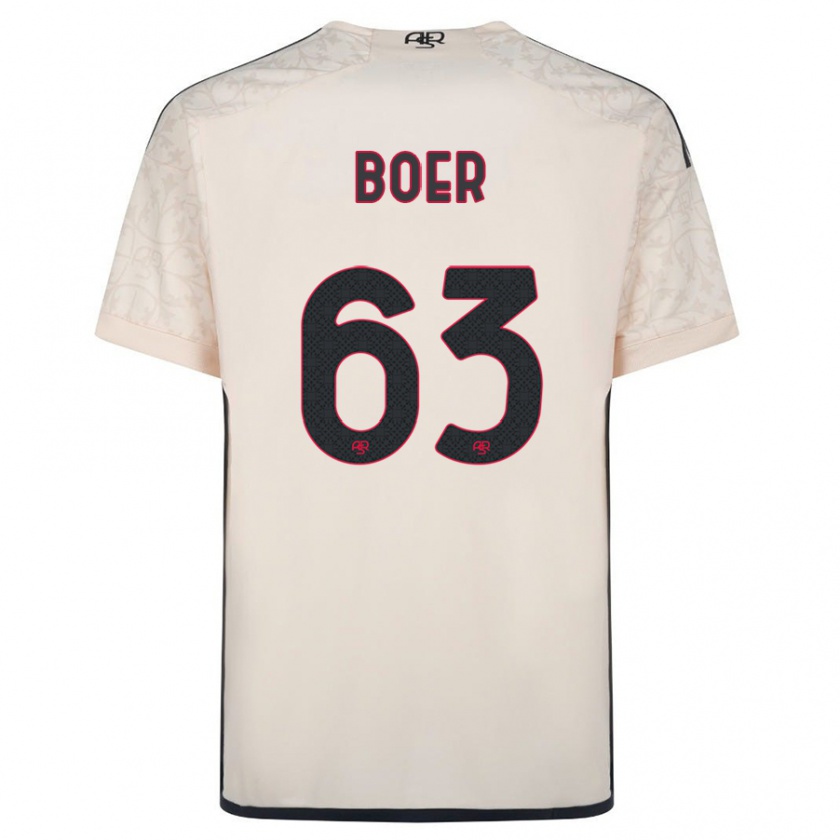 Kandiny Niño Camiseta Pietro Boer #63 Blanquecino 2ª Equipación 2023/24 La Camisa Chile