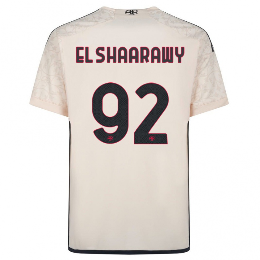Kandiny Niño Camiseta Stephan El Shaarawy #92 Blanquecino 2ª Equipación 2023/24 La Camisa Chile