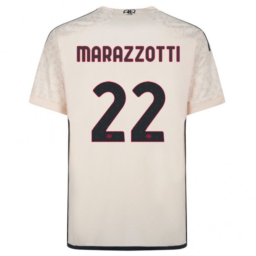 Kandiny Niño Camiseta Fabrizio Marazzotti #22 Blanquecino 2ª Equipación 2023/24 La Camisa Chile