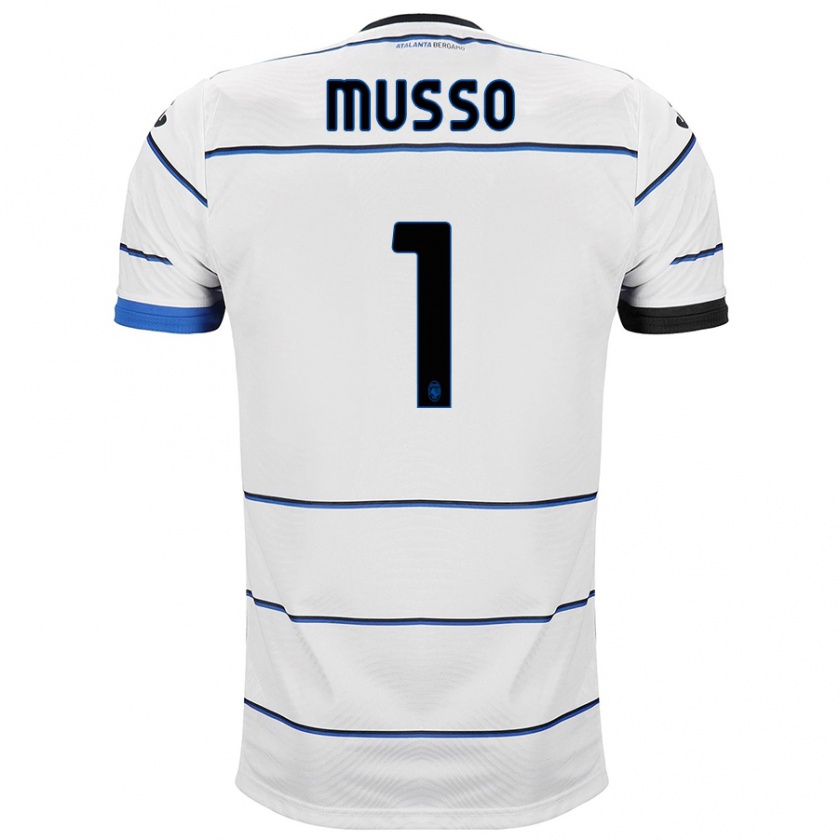 Kandiny Niño Camiseta Juan Musso #1 Blanco 2ª Equipación 2023/24 La Camisa Chile