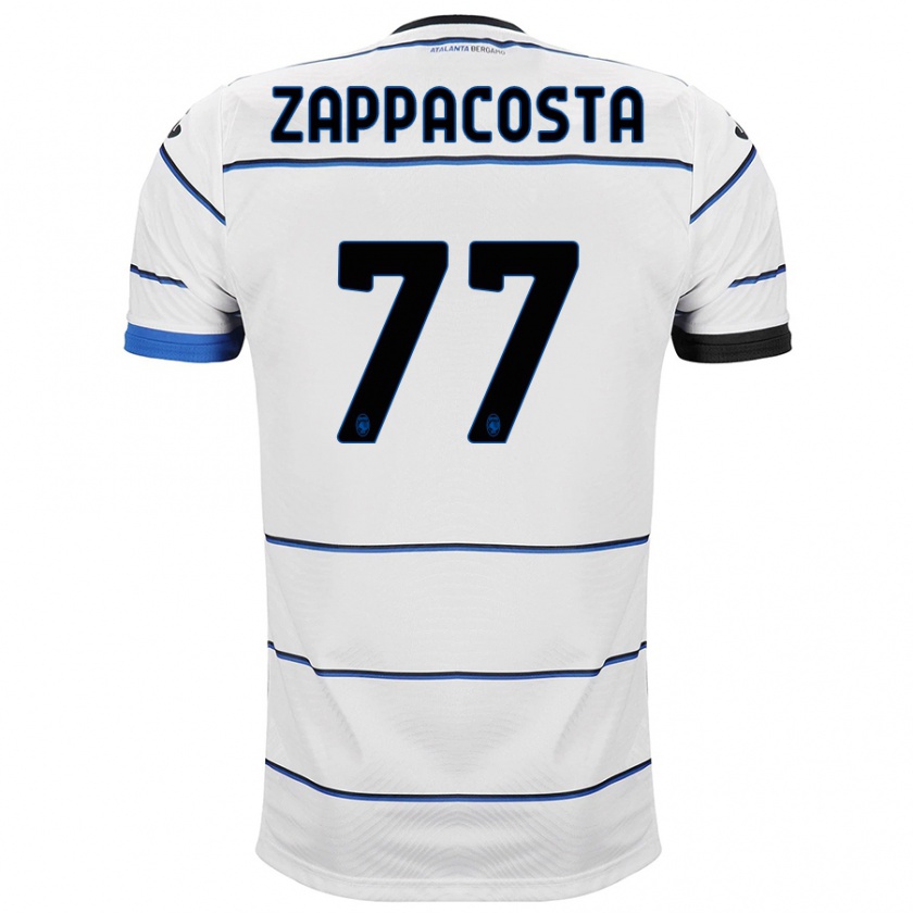 Kandiny Niño Camiseta Davide Zappacosta #77 Blanco 2ª Equipación 2023/24 La Camisa Chile