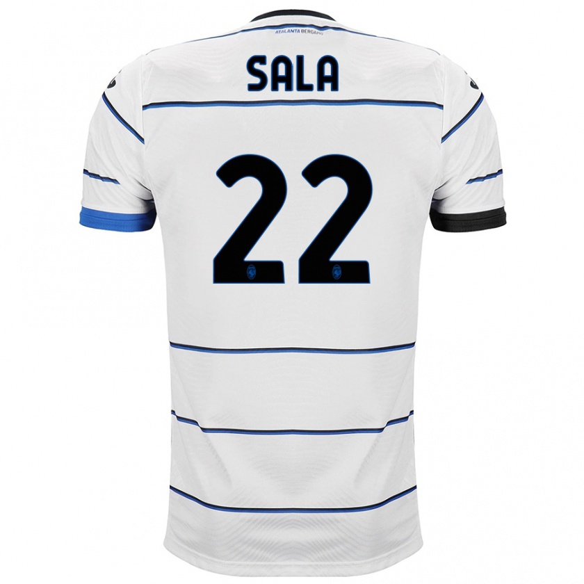 Kandiny Niño Camiseta Lorenzo Sala #22 Blanco 2ª Equipación 2023/24 La Camisa Chile