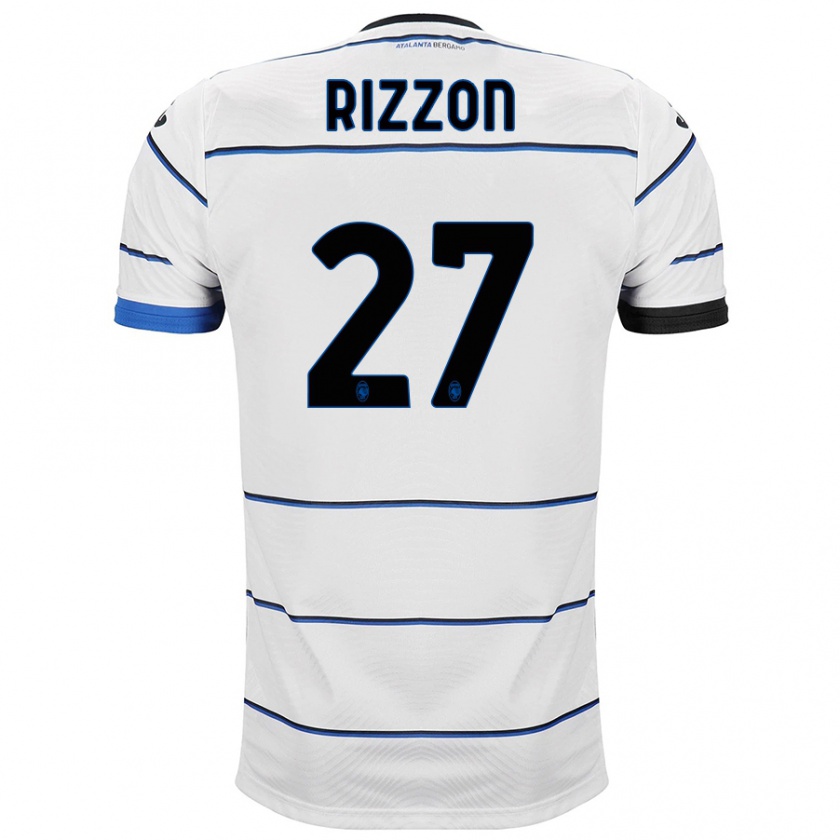 Kandiny Niño Camiseta Giulia Rizzon #27 Blanco 2ª Equipación 2023/24 La Camisa Chile