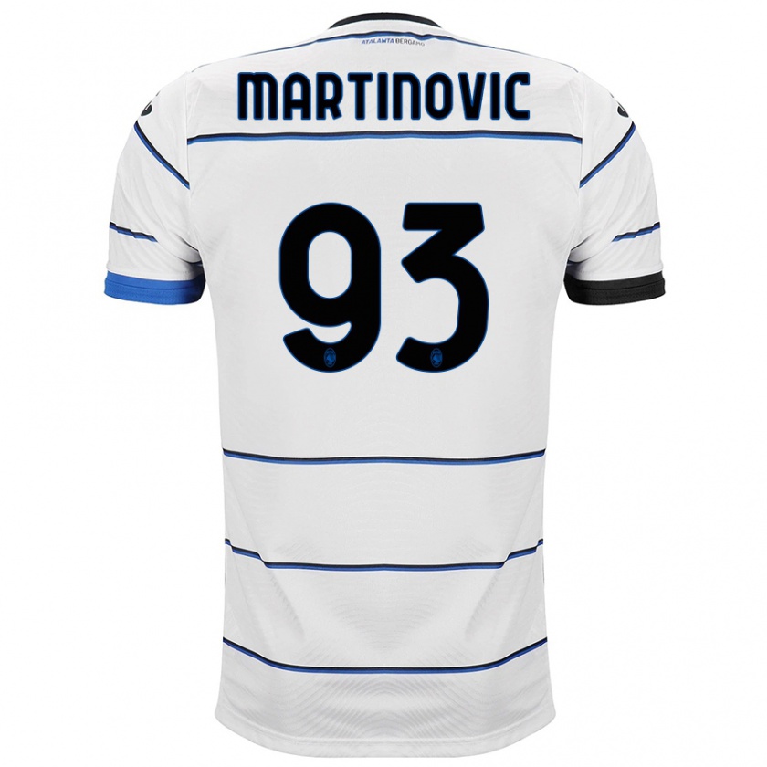 Kandiny Niño Camiseta Melania Martinovic #93 Blanco 2ª Equipación 2023/24 La Camisa Chile