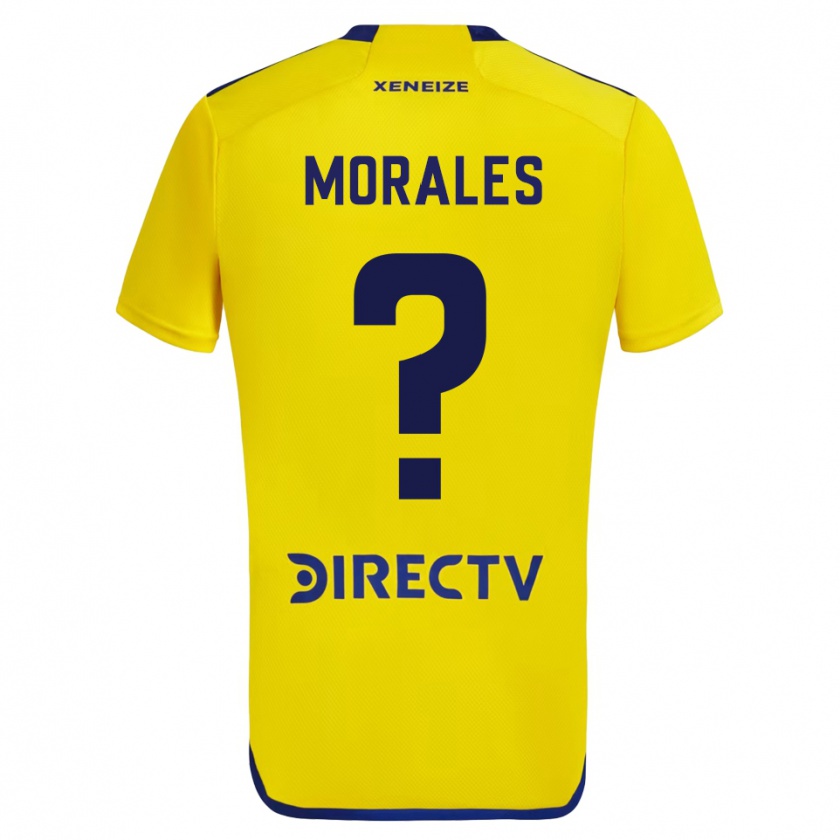 Kandiny Niño Camiseta Gonzalo Morales #0 Amarillo 2ª Equipación 2023/24 La Camisa Chile