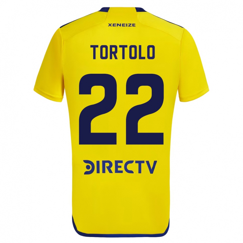 Kandiny Niño Camiseta Dulce Tortolo #22 Amarillo 2ª Equipación 2023/24 La Camisa Chile
