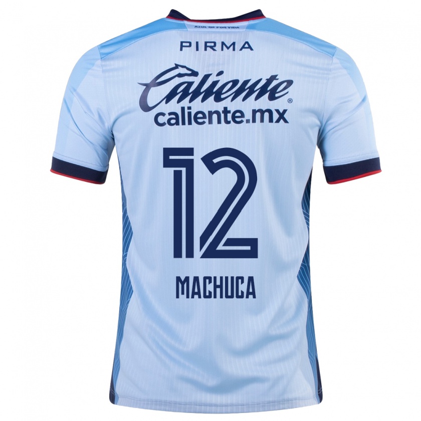 Kandiny Niño Camiseta Gabriela Machuca #12 Cielo Azul 2ª Equipación 2023/24 La Camisa Chile