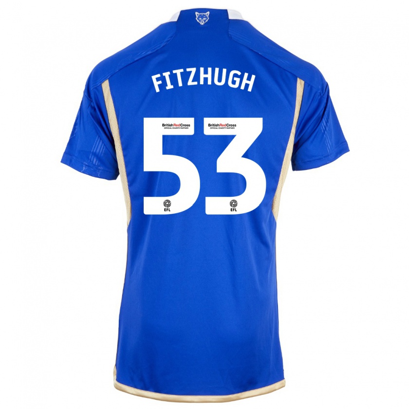 Kandiny Hombre Camiseta Ethan Fitzhugh #53 Azul Real 1ª Equipación 2023/24 La Camisa Chile
