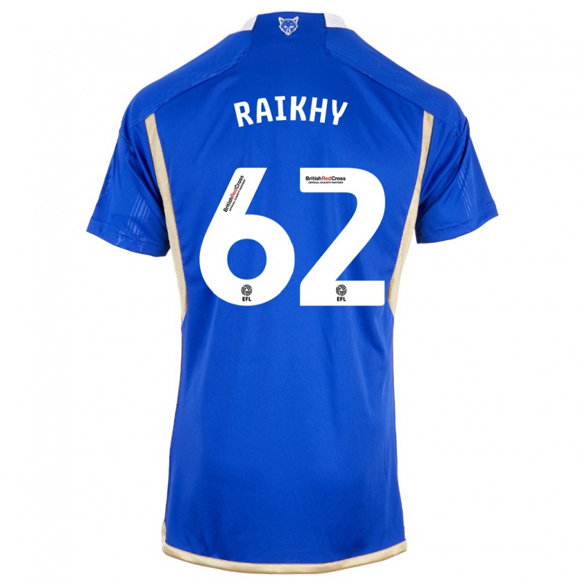 Kandiny Hombre Camiseta Arjan Raikhy #62 Azul Real 1ª Equipación 2023/24 La Camisa Chile