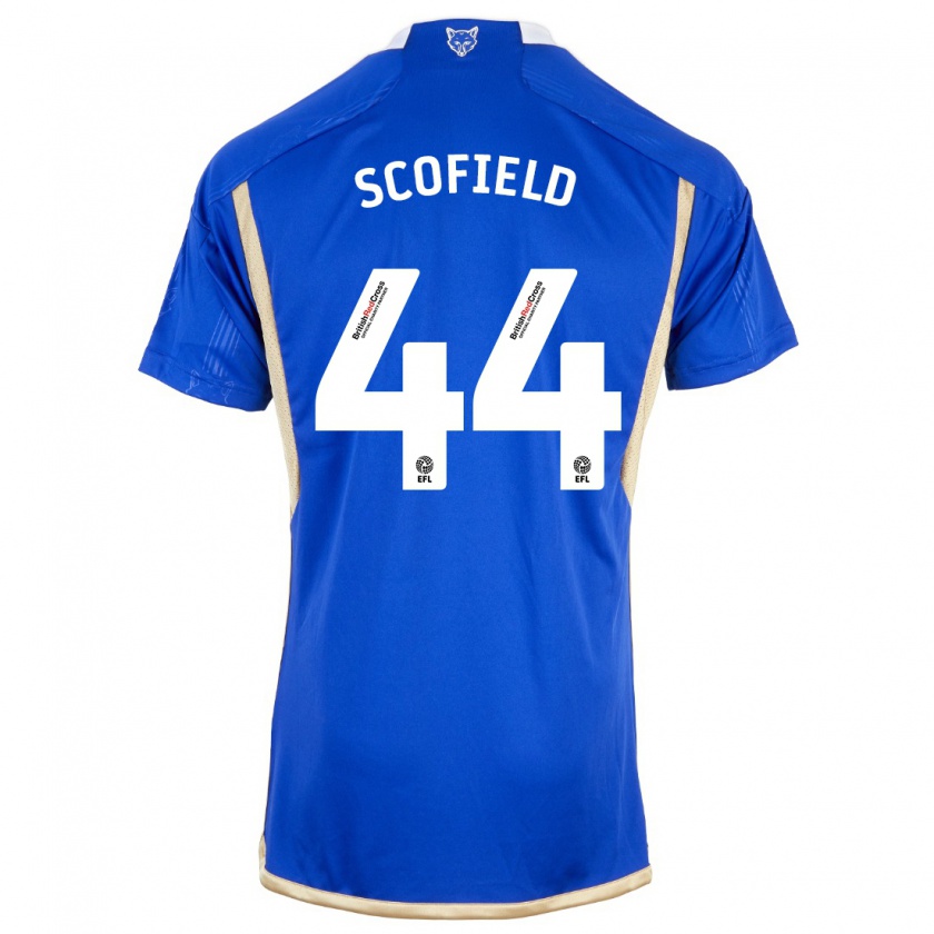 Kandiny Hombre Camiseta Connie Scofield #44 Azul Real 1ª Equipación 2023/24 La Camisa Chile